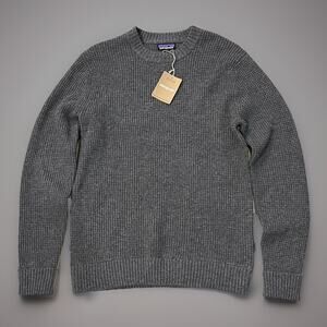 Patagonia Recycled Wool-Blend Sweater Hex Gray $149 Men’s S Small NWT NEW